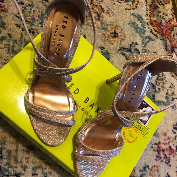 Ted Baker Oralis Lurex Strappy Sandals 